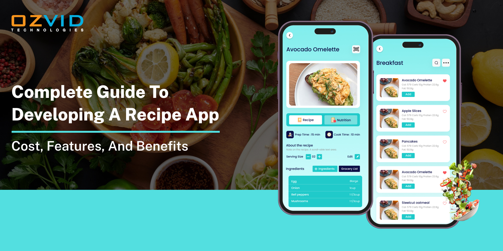 Complete Guide To Developing A Recipe App: Cost, Features, And Benefits